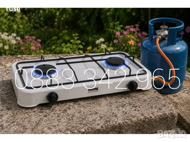 НОВИ! Газов котлон двоен 2х2.8 KW с две горелки, снимка 2 - Котлони - 55211413