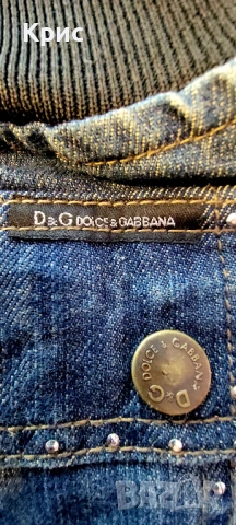 D&G оригинални дамски 7/8 дънки, снимка 7 - Дънки - 54390602