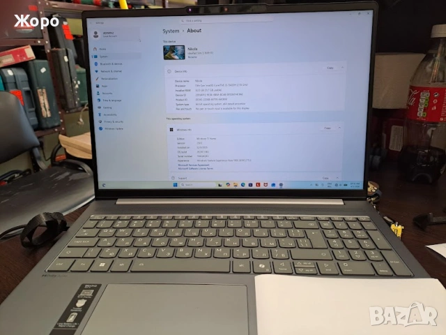 Продавам лаптоп Lenovo IdeaPad Slim 5 16IRH10, снимка 2 - Лаптопи за дома - 54096146