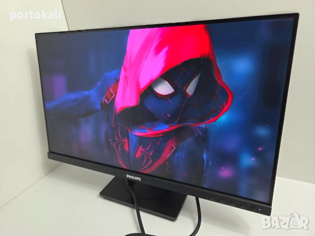 +Гаранция! IPS HDMI + тонколони говорители Монитор Philips 242B1 23.8", снимка 8 - Монитори - 55282587
