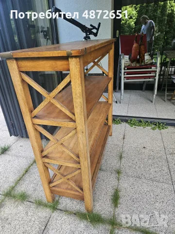 Moving out of Bulgaria sale. Imported Bali Indonesian pair of Credenza, Bookshelf & Decorative Vase, снимка 4 - Скринове - 55333199