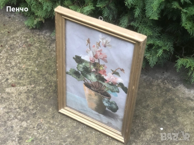 стара българска картина на П.С.Антоновъ, снимка 11 - Антикварни и старинни предмети - 51839087