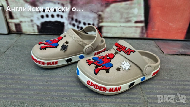 Английски детски кроксове със Spiderman, снимка 3 - Детски сандали и чехли - 54445713
