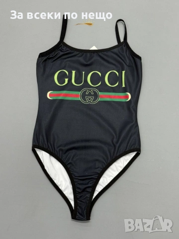 Gucci Дамски Черен Цял Бански Гучи Код SK1817, снимка 2 - Бански костюми - 55255482
