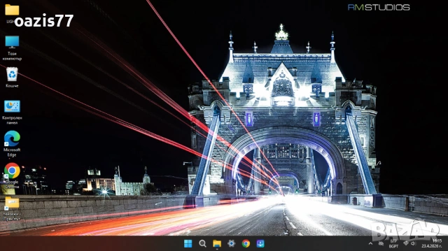  127 евро, лаптоп ACER 15,6  WIN 11, SSD 128gb   RAM 10 GB,КАТО нов ,с батерия и зарядно