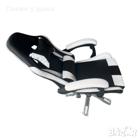 НОВ МОДЕЛ Ергономичен офис и геймърски бял стол – Максимален комфорт за гърба и врата, регулируем, снимка 8 - Столове - 54205396