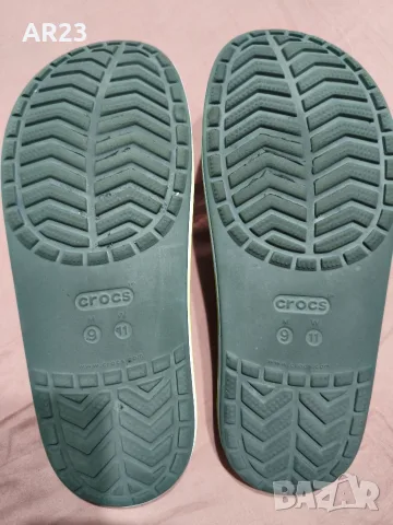 Оригинални чехли Crocs Bayaband Slide – Тъмнозелени, снимка 4 - Джапанки - 55537002