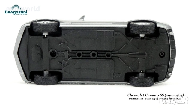 Chevrolet Camaro SS 2010 - мащаб 1:43 на DeAgostini моделът е нов в блистер, снимка 10 - Колекции - 54441152