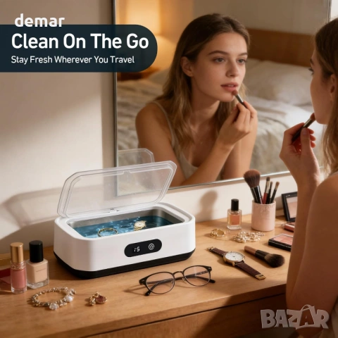 Ултразвуков почистващ апарат, 49 000 Hz и UV, 650 мл, 5 режима, снимка 8 - Други - 54216931