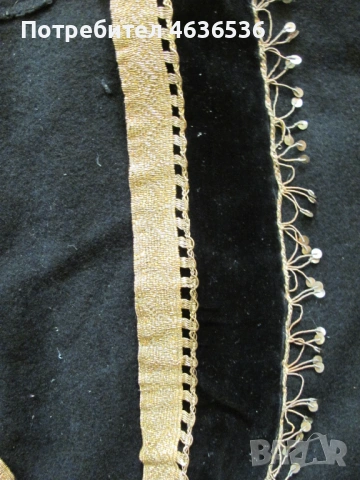 19век женска носия ,златна и сребърна сърма, снимка 4 - Антикварни и старинни предмети - 54039943