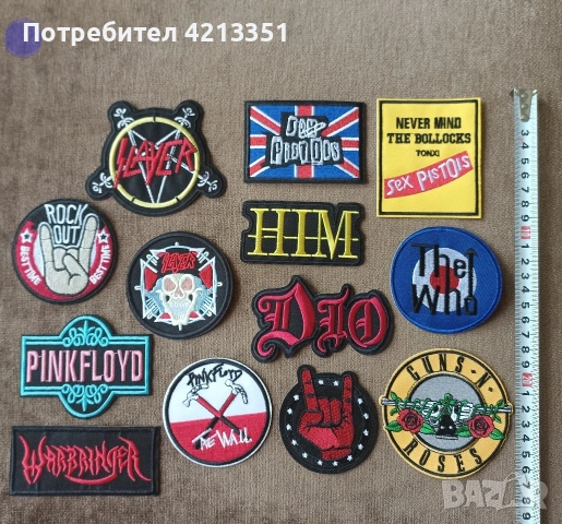 Рок/Метъл нашивки и метални пинове, снимка 11 - Други - 54799053