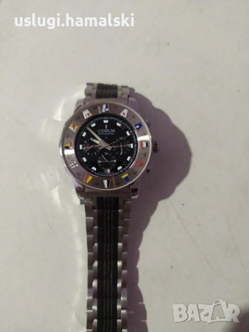 Швейцарски часовник Corum автомат/хронограф, снимка 5 - Мъжки - 54072072