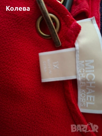 Червена маркова дамска блуза, снимка 2 - Туники - 54099603
