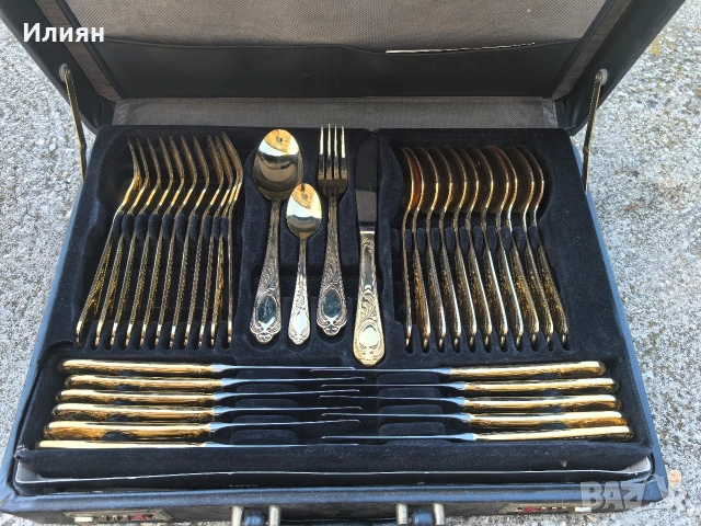 Комплект прибори за хранене, снимка 2 - Прибори за хранене, готвене и сервиране - 54362399