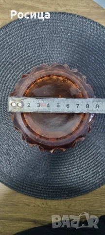 Ретро стъклена ваза, снимка 5 - Вази - 53968167