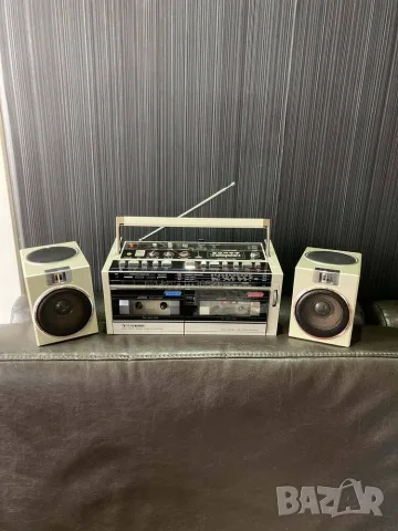 SANYO M-W24K VINTAGE RETRO BOOMBOX радио касетофон, снимка 2 - Радиокасетофони, транзистори - 55499373