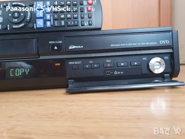 Panasonic DMR-EZ47V DVD-VHS.HDMI,HI-Fi  stereo 6 head recorder, снимка 3 - Плейъри, домашно кино, прожектори - 55513257