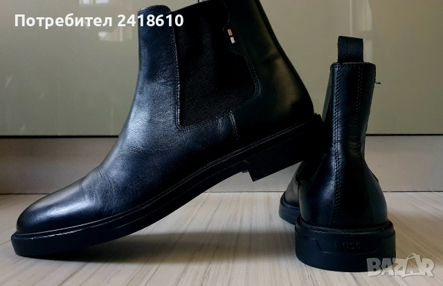 Hugo Boss Leather Size 45/29см ОРИГИНАЛ! Мъжки Ниски Боти от ест. кожа!, снимка 8 - Спортно елегантни обувки - 53736202