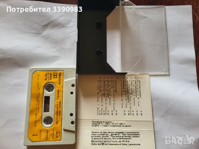 Кристина Димитрова,Орлин Горанов,,Детски Спомен,,-КАСЕТА Оригинал-Балкантон, снимка 4 - Аудио касети - 55360925