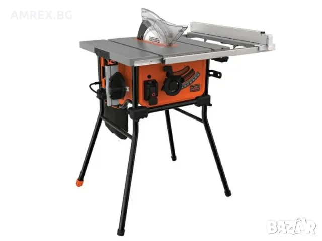 Настолен циркуляр BLACK+DECKER BES720 – 1800 W, диск 250 мм, рязане до 85 мм