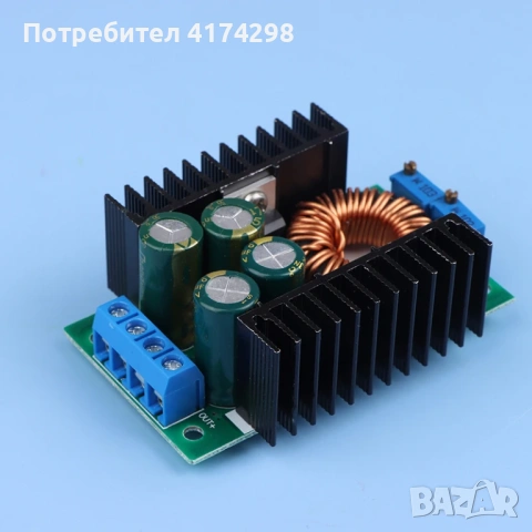 300W XL4016 DC-DC Max 9A понижаващ преобразувател 5-40V към 1.2-35V Регулируем захранващ модул LED д, снимка 2 - Друга електроника - 54053871