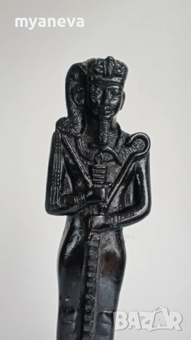 Древноегипетски бог на луната Хонсу, статуетка от Египет. , снимка 3 - Статуетки - 54184085