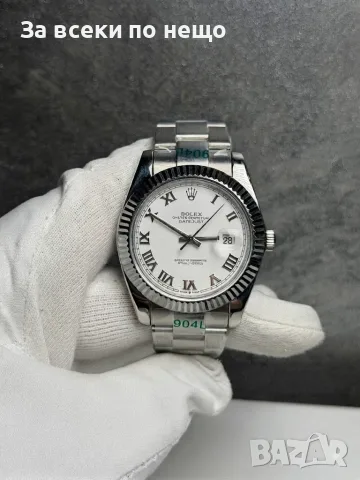 Rolex Datejust silver Мъжки Часовник С Автоматичен Механизъм Код Chronolux50, снимка 3 - Мъжки - 55648899