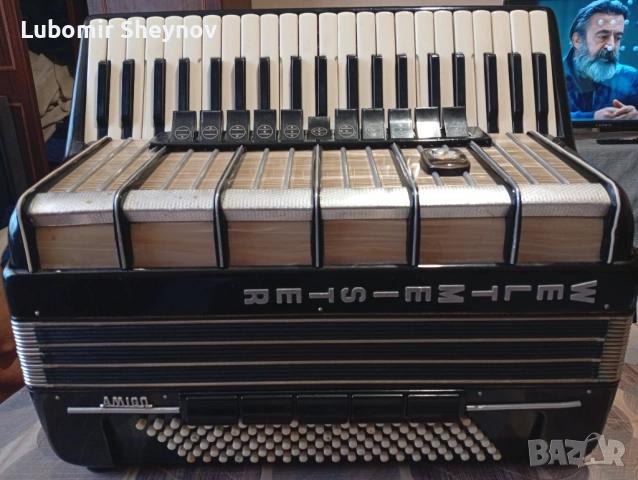 Амиго 120 баса , снимка 2 - Акордеони - 54707012