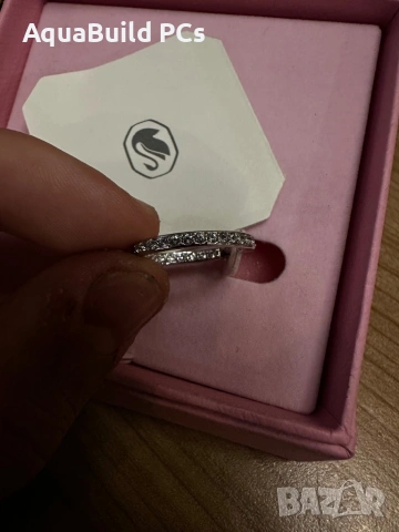 1 сребърна обица SWAROVSKI, снимка 3 - Колиета, медальони, синджири - 54569283