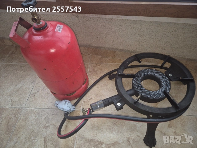 газова бутилка, редуцир вентил, пиростия горелка