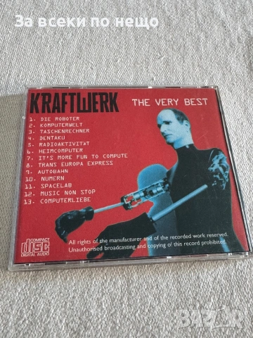 CD диск Kraftwerk - The very best, снимка 3 - CD дискове - 54387165
