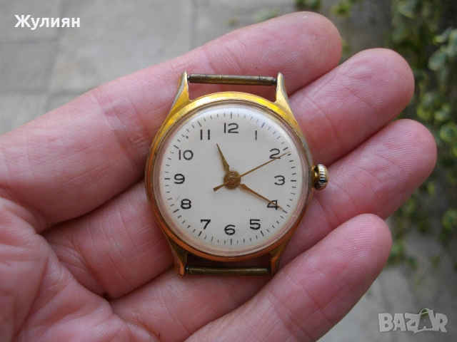 КОЛЕКЦИОНЕРСКИ ПОЗЛАТЕН ЧАСОВНИК ВОЛНА 22 КАМНЯ , снимка 2 - Антикварни и старинни предмети - 55099020