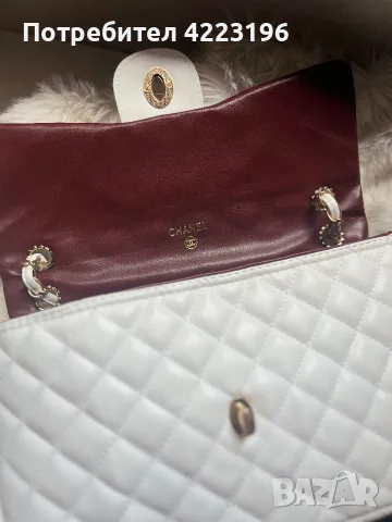 Chanel черна и бяла чанта с намалена цена!, снимка 4 - Чанти - 55309900
