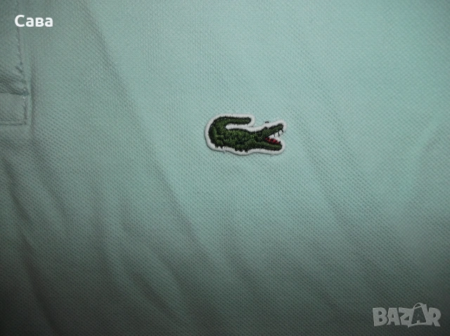 Тениска LACOSTE  мъжка,С, снимка 2 - Тениски - 55093042