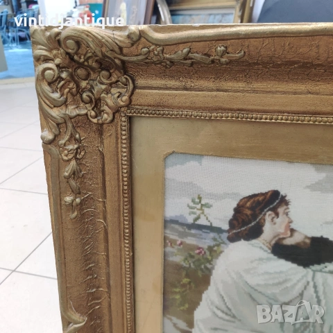 Ифигения" изобразеният гоблен е класически модел на известната немска марка Wiehler Gobelin , снимка 2 - Гоблени - 54113809