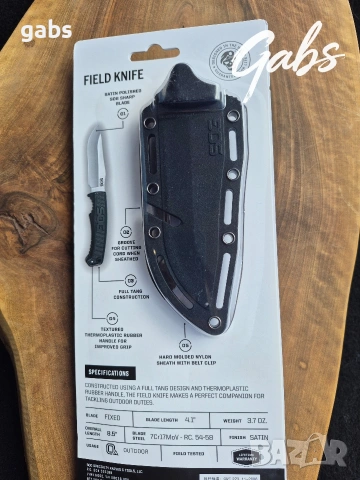 Нож с фиксирано острие SOG Field Knife, снимка 3 - Ножове - 54409284