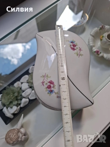 Ретро порцеланова кутия *Китка*, снимка 5 - Декорация за дома - 54237339