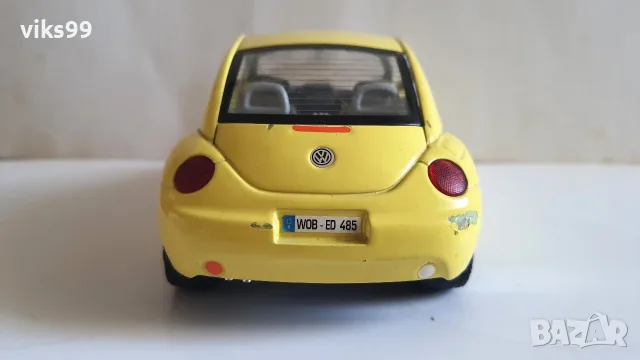 Bburago VOLKSWAGEN New Beetle 1998 MADE IN ITALY 1:24, снимка 6 - Колекции - 55499885