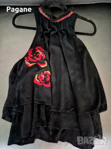 Desigual Страхотен черен топ с красива бродерия и пайети 🌹

​, снимка 6 - Корсети, бюстиета, топове - 55396104
