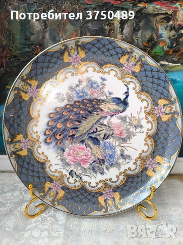 Декоративна чиния и ваза , снимка 2 - Антикварни и старинни предмети - 54109916
