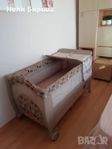 Сгъваема кошара CHIPOLINO BELLA с матрак 120х60 см към нея, снимка 7 - Кошарки - 55607245