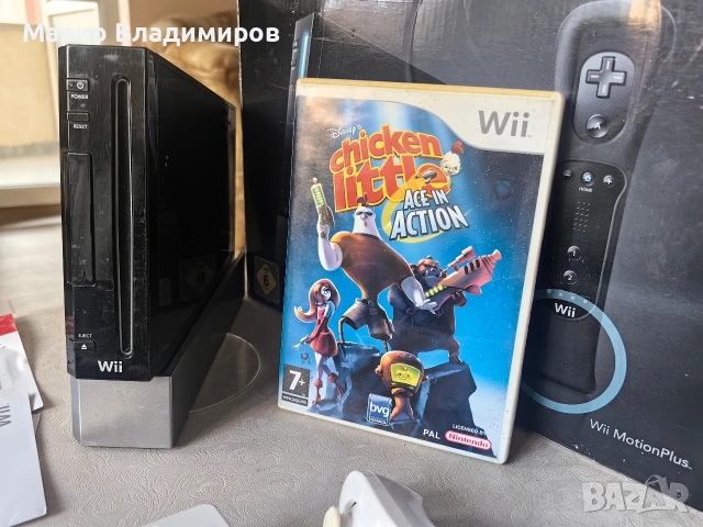 Nintendo wii black пълен комплект , снимка 4 - Nintendo конзоли - 54845993