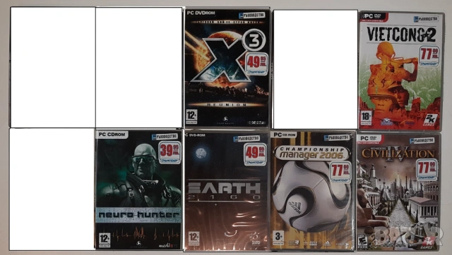 Игри за компютър, PC games, Оригинални игри за PC DVD/CD от 1 до 5 €