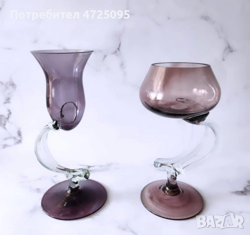 Дизайнерски стъклени свещници