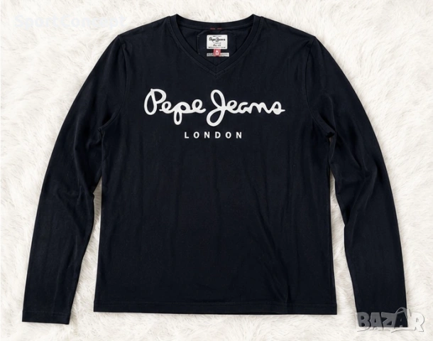 Pepe Jeans London мъжка блуза с дълъг ръкав – Черна