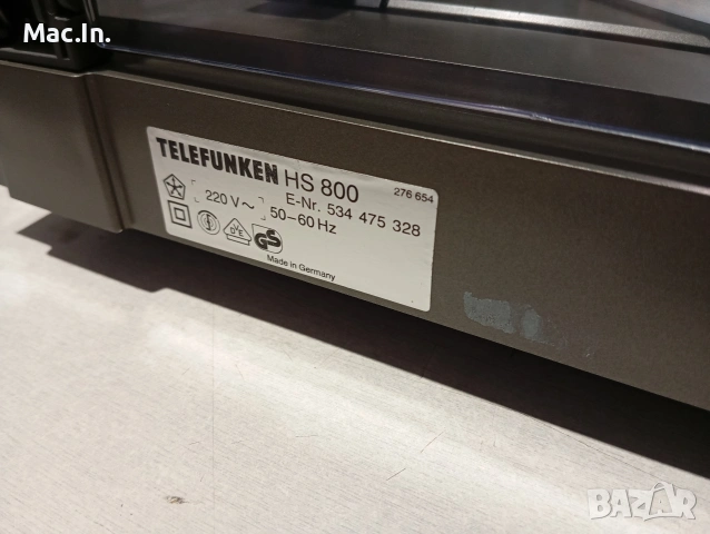 Грамофон TELEFUNKEN HS800, снимка 6 - Грамофони - 54214665