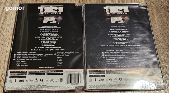 Metallica – S&M оригинален комплект 2 DVD с концерт и симфоничен оркестър, снимка 6 - CD дискове - 55564066