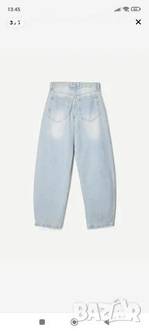 Дамски дънки тип балон BERSHKA, снимка 2 - Дънки - 52216421