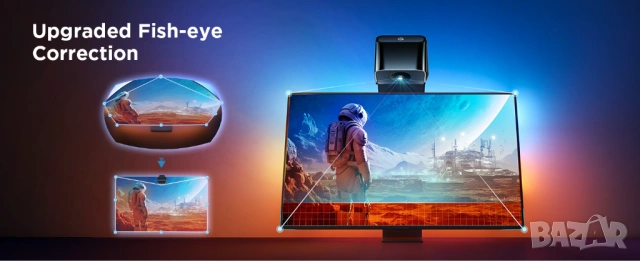 LED подсветка Govee TV Backlight 3 Lite RGBICW за 40 50 и 55 65 inch TV - НОВО, снимка 4 - Стойки, 3D очила, аксесоари - 54684210