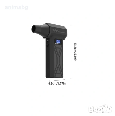 ANIMABG Въздушен вентилатор с 4 регулируеми скорости, 110000 об./мин, снимка 7 - Друга електроника - 54548013